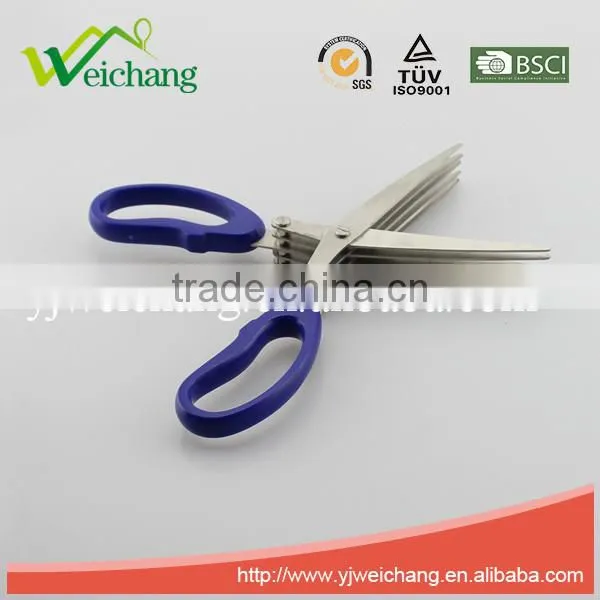WCSC001 Premium Soft Grip Stainless Steel Precision 5 LAYER BLADES SCISSOR New Design photo-2