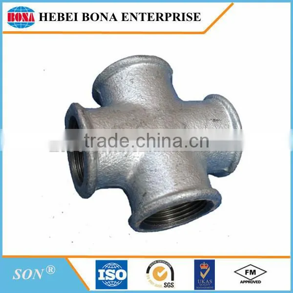 "SON" Brand gi Malleable Iron Pipe Fittings Elbow /tee/socket/cross/nipple photo-5