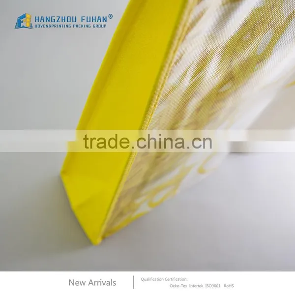 Yellow Logo Printing Woolen Sweater PP Woven Packing Bag photo-6