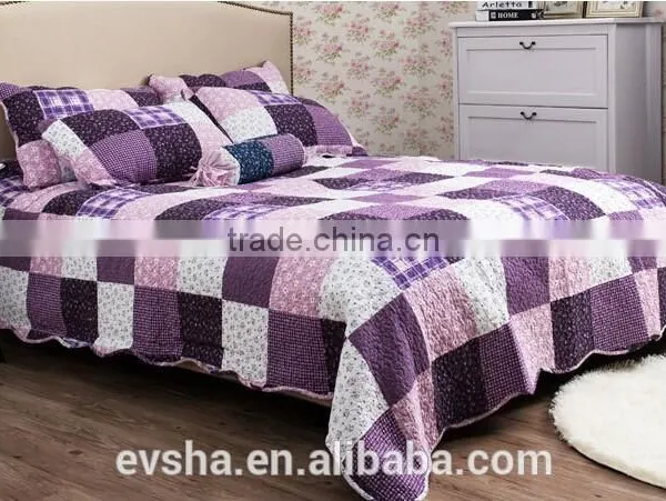 Bedspread and Matching Curtains, 100%polyester Material, Sofa Cover of Bedspread,stiching Bedspreads photo-2