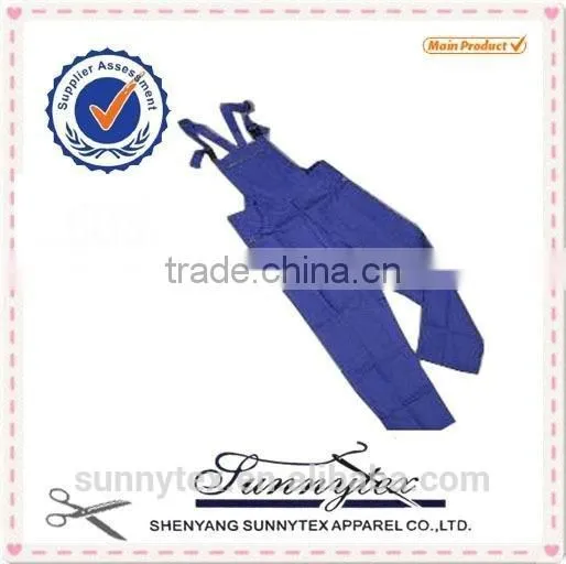 Sunnytex Industrial 100% Cotton Royal Blue Bibpant photo-4