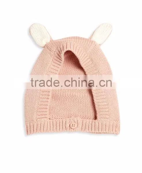2017 New Style Custom Baby's Knitted Fashion Baby Winter Hats 100% Soft Cotton Caps for Newborn Children photo-2