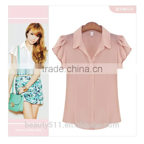 The Sleeveless Sleeveless Sleeveless Chiffon Shirt Women Shirt SD95 photo-2