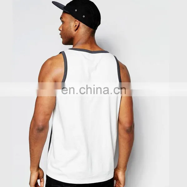 2017 Free Sample Quality Tank Top Cotton In Bulk For Men photo-2