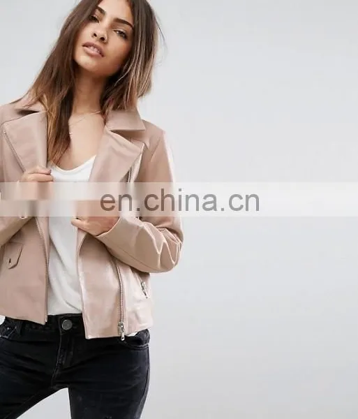 Manufacturer Price Custom Men Women Motorcycle pu Leather Jacket photo-2