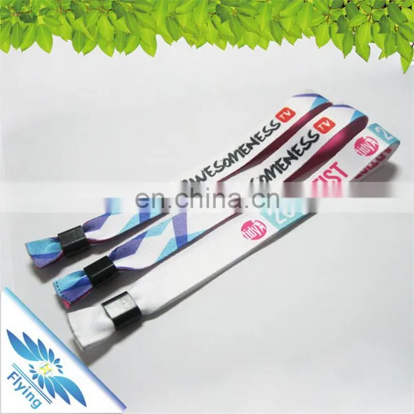 Newest Festival Cloth Wristbands Clasp for Ticket Events