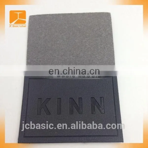 Hot Sell Custom Enamel PU Leather Jeans Metal Label With Press Logo On Leather photo-4