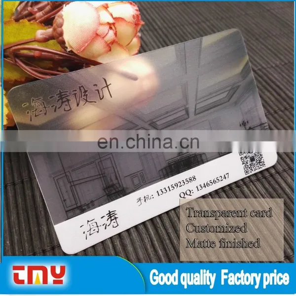 Custom Pvc Business Card Printing ,Transparent Plastic Business Card Printing photo-6