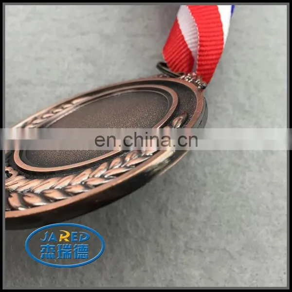 Big Blank Promotional Metal Bronze Ribbon Medal photo-3