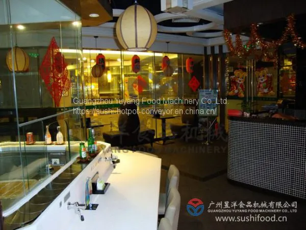Sushi Bar Conveyor Belt Food Delivery System Factory photo-3