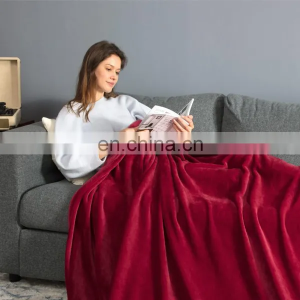 Fluffy Super Cozy 100% Polyester King Queen Size Flannel Fleece Blanket photo-5