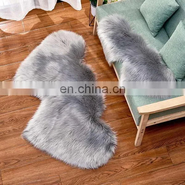 Wholesale Different Shapes Colors Fur Rugs Faux Carpet photo-3