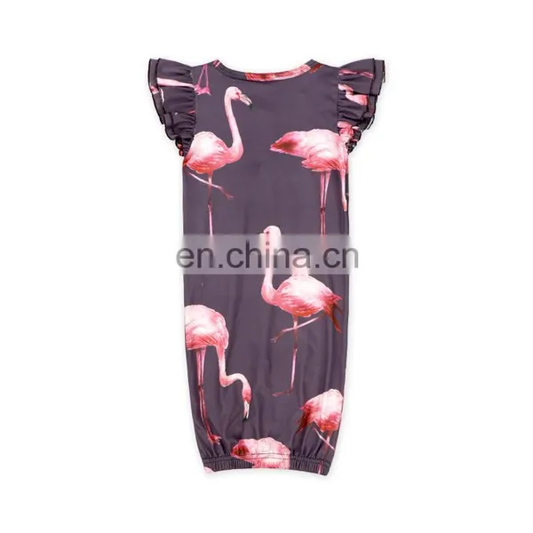 Baby Flamingo 2 Layers Milk Silk Pearl Sleeve Sleep Bag photo-3