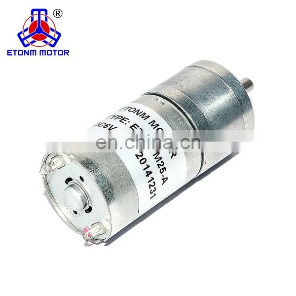 12v dc Motor Gearbox 25mm 330RP Permanent Magnet Motor photo-3