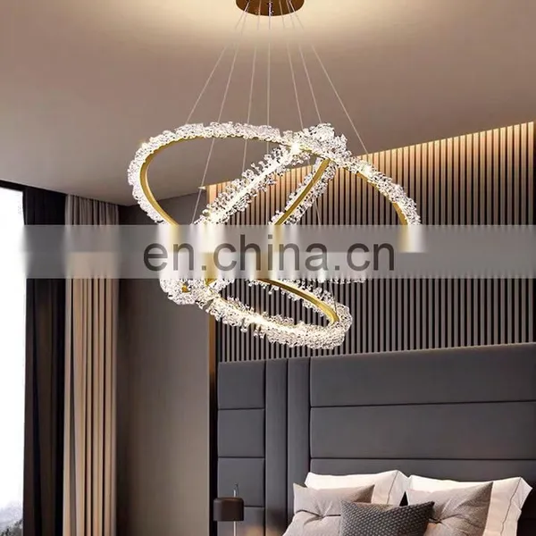 Modern LED Crystal Pendant Lamp Romantic Round Chandelier photo-4