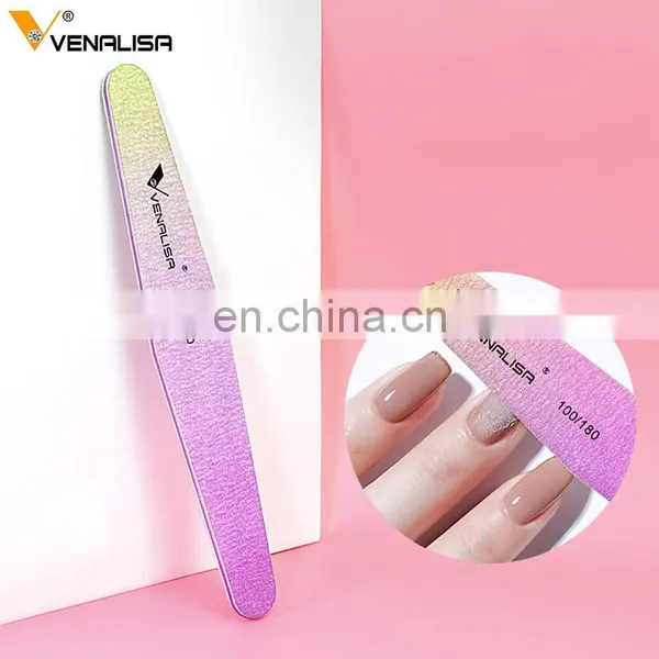51105 VANALISA Professional 100/180 Emery Board Nail File Manicure Pedicure Half Moon Art Tools Custom Logo photo-2