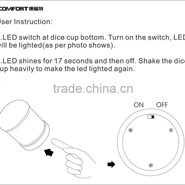 Led pp Colorful Customized Plastic Dice Cup photo-6