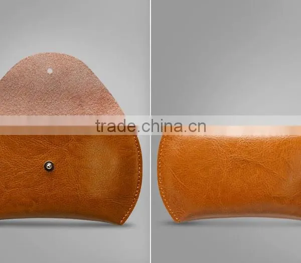 Customized Genuine Leather Computer Mouse Case Mouse Holder Mouse Organizer Bag for Macbook Air/pro photo-4