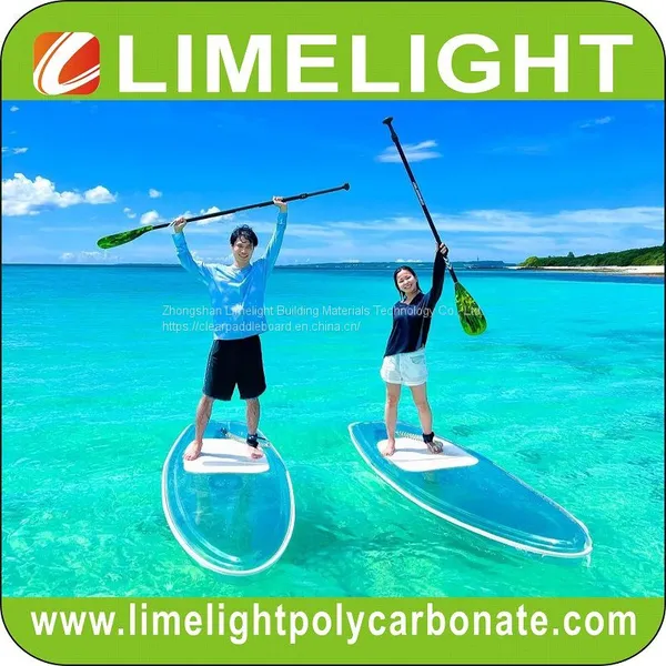 LIMELIGHT Clear Paddle Board/transparent SUP Paddle Board/crystal SUP Board/clear Bottom Stand up Paddle Board/crystal Clear SUP Board/see Through Paddle Board