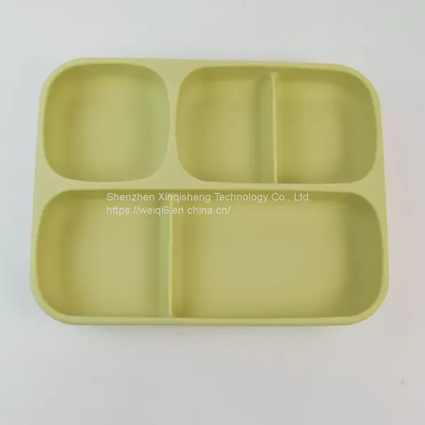 Silicone Baby Feeding Set Baby Feeding Plate Silicone Tableware Plate for Kids Toddlers Suction Silicone Dinner Plate photo-2