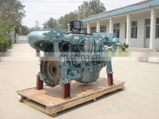 Hot Sale 240kw 326hp/2100rpm 6 Cylinders Sinotruk Wd615 Series Marine Diesel Engine WD615.46C01N photo-5