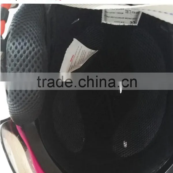 KY-C004 Ski Ice Skate Goggle Earcuff Pink Protective Helmet With Visor photo-5