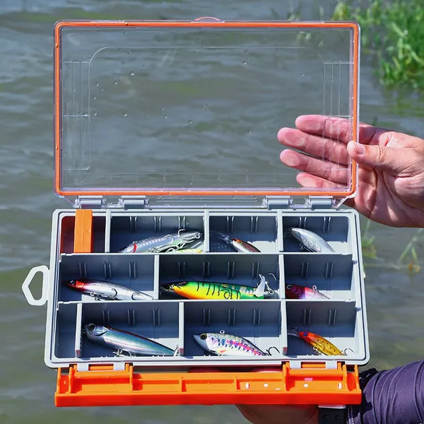 Fishing Tackle Box Waterproof Box Fishing Lure and Hooks Storage Water Resistant Utility Box photo-2