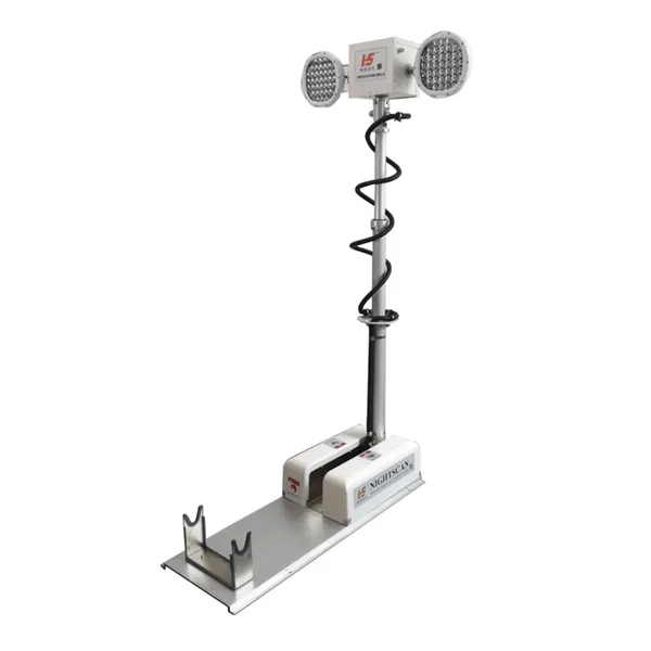 Vehicle-Mounted Elevating Lighting WD-182150 - Telescopic 3m Pole LED Lamp for Road Rescue & Job Sites