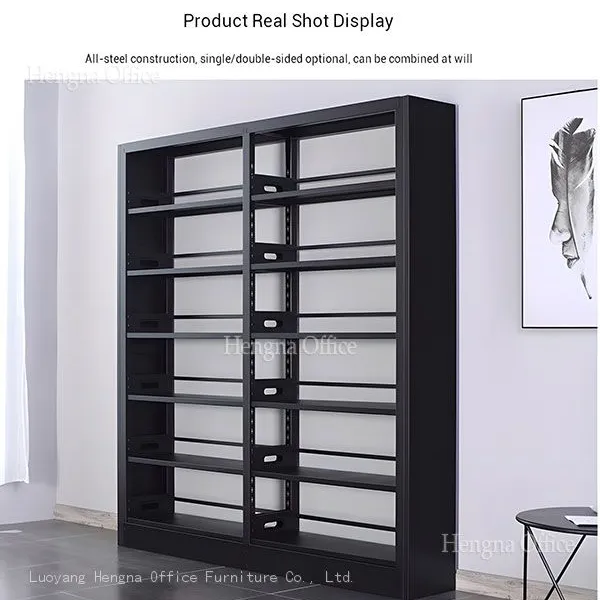 Archival Metal Shelving MSB434| Heavy Duty SPCC Steel Rack With Book Stoppers for Accounting Firms & Hospitals-Leading Steel Bookshelf Factory Hengna photo-4