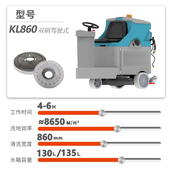 Karler KL860 Ride-on Floor Scrubber photo-2