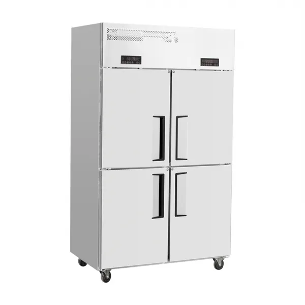 Air cooling double/four door upright chiller and freezer Kitchen Refrigeration Equipment for Meat Processing