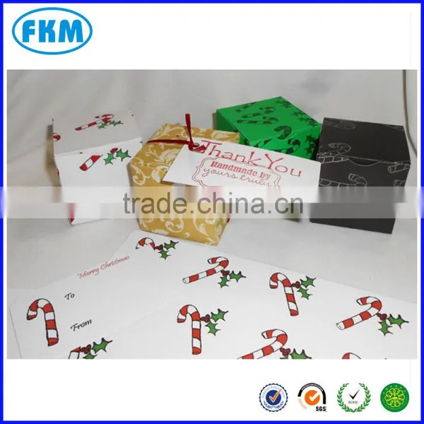 Custom Design Printable Gift Box Hinged Lid Cube Box Quality Choice photo-3
