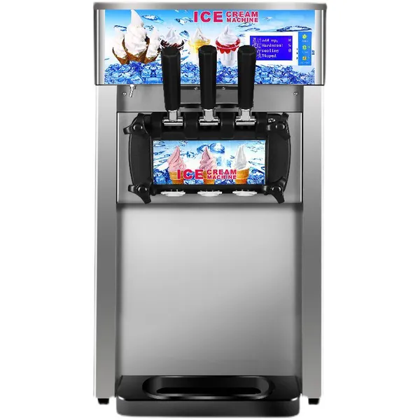 Table Top 3 Flavors Mini Soft Ice Cream Machine Price/ Small Ice Cream Maker photo-4