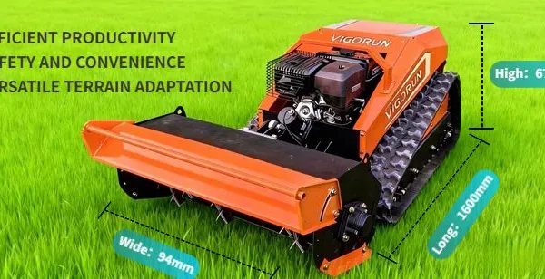 Wildfire Prevention Zones Grass Control Vigorun Tech Remote Controlled Robotic Petrol Lawn Mowers Electric Cutter Prices photo-5