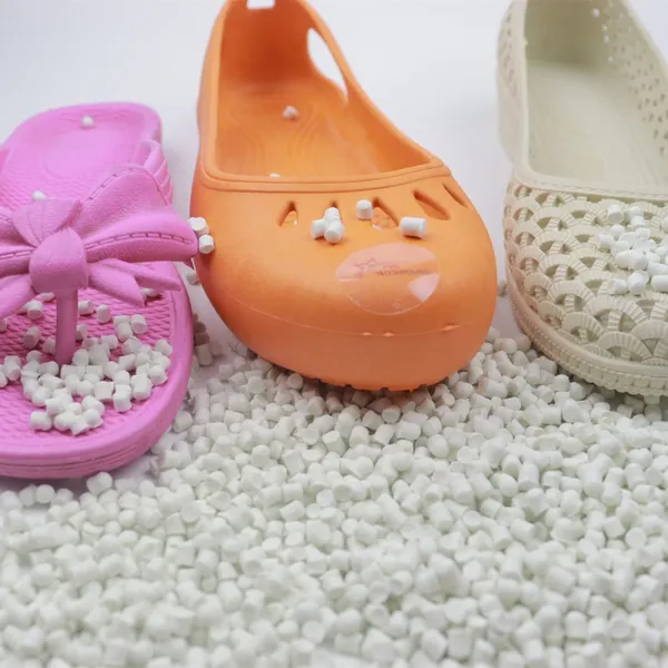 High Transparent Modified PVC Sandals Jelly Shoes With Granules Compound Beads photo-2