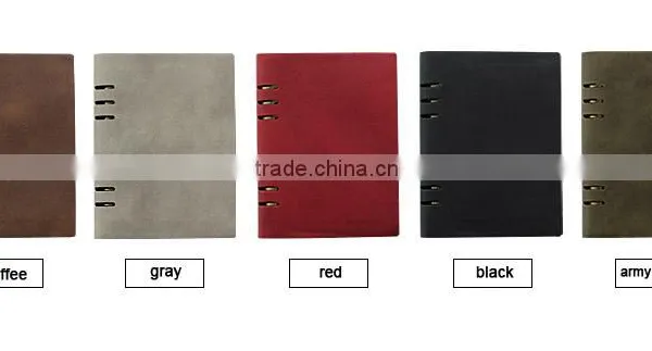A5 A6 PU Loose Leaf Notebook With Spring Binder photo-4