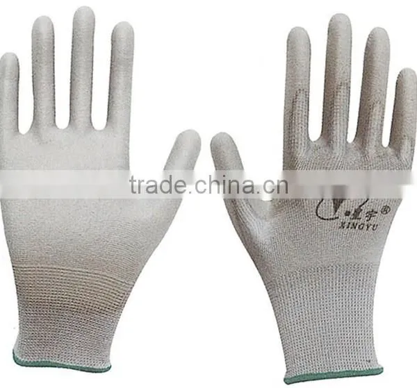 Nylon pu Coated Work Gloves/ PU Coated Working Gloves