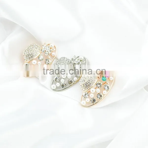 Beautiful Hat Crystal Rhinestone Brooch Hollow Out Brooch photo-2