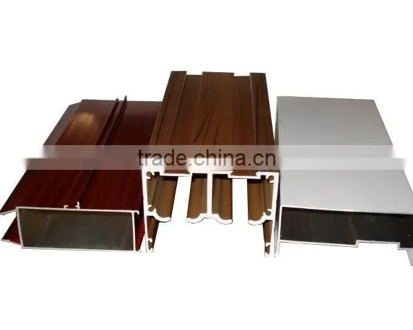 Wood Color 6000 Series Aluminium Sliding Door Profile (aluminium Profile Sliding Door, Aluminium Profile for Sliding Door)