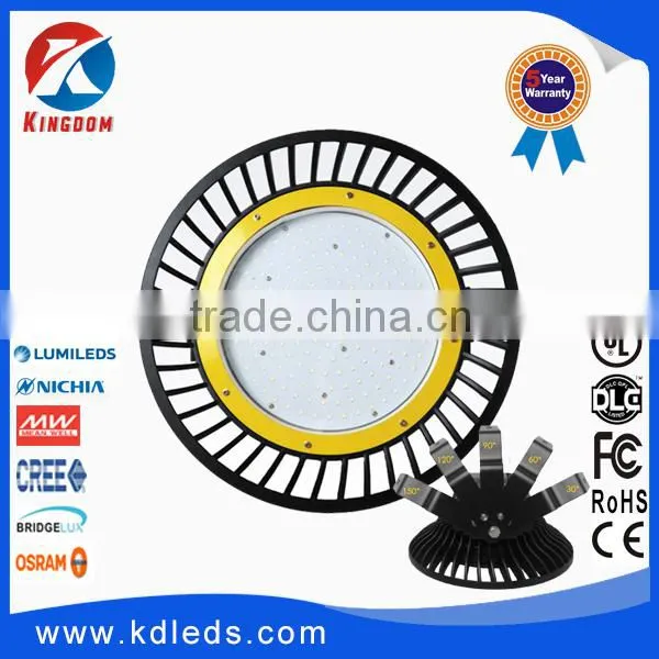 140lm/w DLC ETL CE FCC IP65 PIR Sensor Industrial 100w 120w 200w 150w UFO Led High Bay Light photo-3