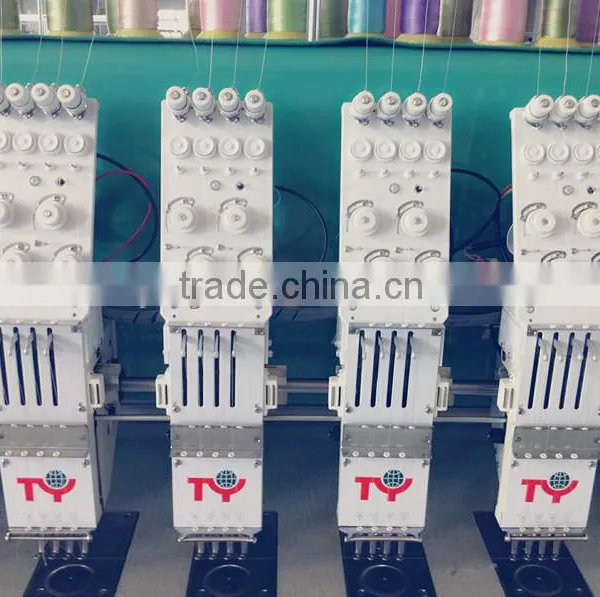 Multi-heads Flat Computerized Embroidery Machine With Cutter With Utc