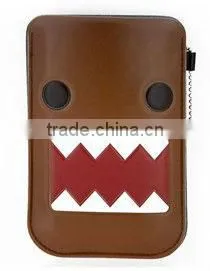 2016 PU Leather Domo Pattern Protective Phone Pouch/ Bag With Chain