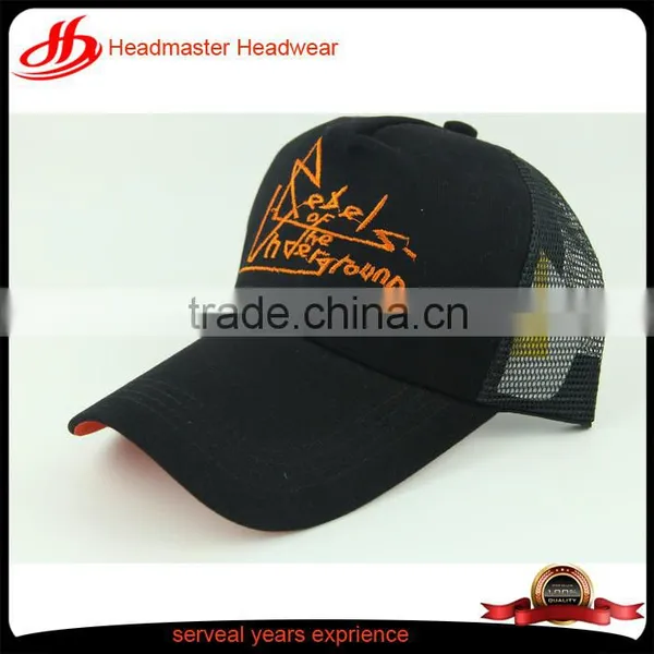 5 Panels Cotton Trucker Caps Embroidery Logo Custom Trucker Cap