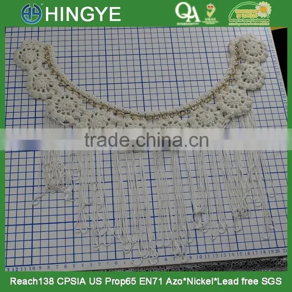 New Arrival Fashion Knit Collar With Tassel Fringe for Garment Decoration M106 photo-4