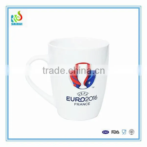 Promotional White Porcelain Ceramic Cup With Logo Printed photo-3
