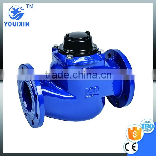 WS 50~150Vertical Vane Wheel Woltman Direct Reading Magnetic Detachable Mechanical Cast Iron Industrial Woltman Flow Water Meter photo-4