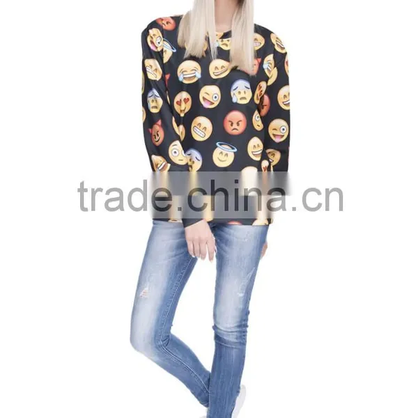 Custom Design High Quality Cheap Crewneck Emoji Sweatshirt Quality Choice photo-2