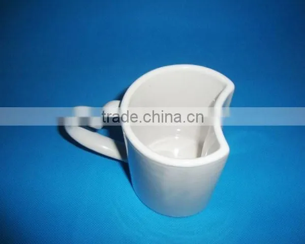 2015 New Special Shaped White Ceramic Mug photo-2