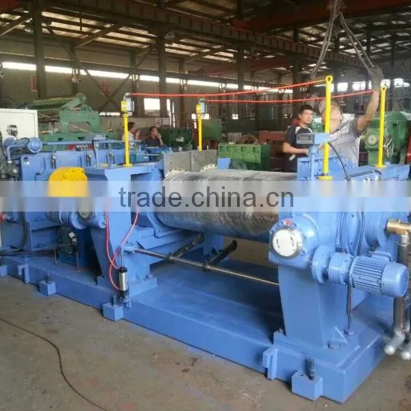 XK450 Compound Rubber Sheet Two Roll Rubber Mixing Mill photo-2