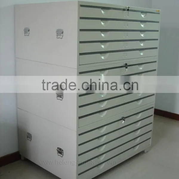 Office Furniture Steel Drawing Cabinet / Steel Map File Cabinet photo-2